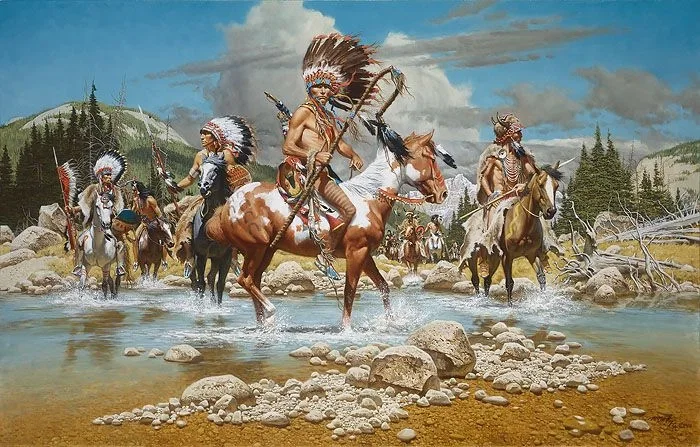 The Chiefs by Frank McCarthy — Giclee On Canvas