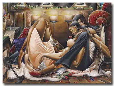 Frank Morrison - Fire And Desire Artist Proof Remarque