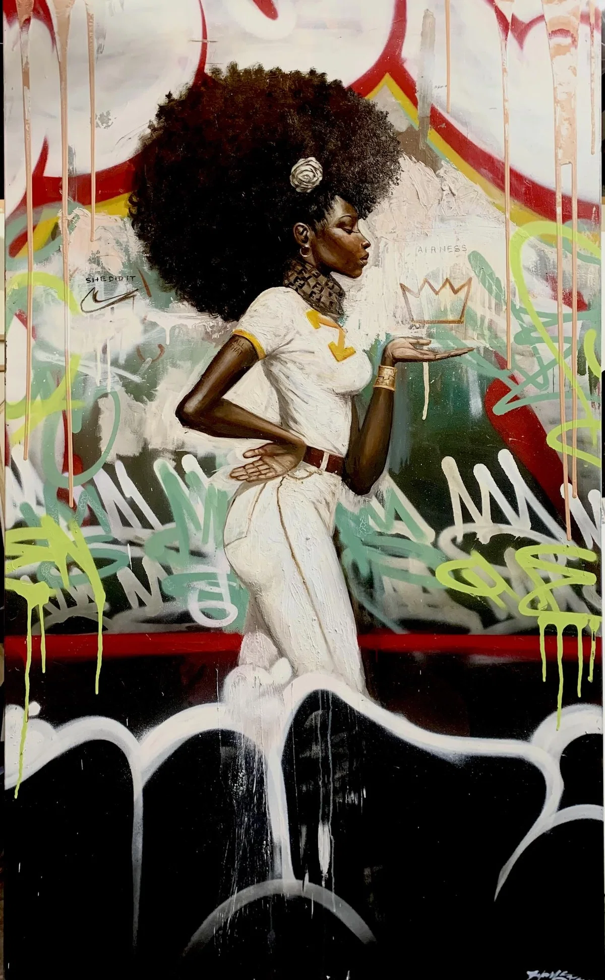 AFROMATION Remarque by Frank Morrison — Giclee On Canvas