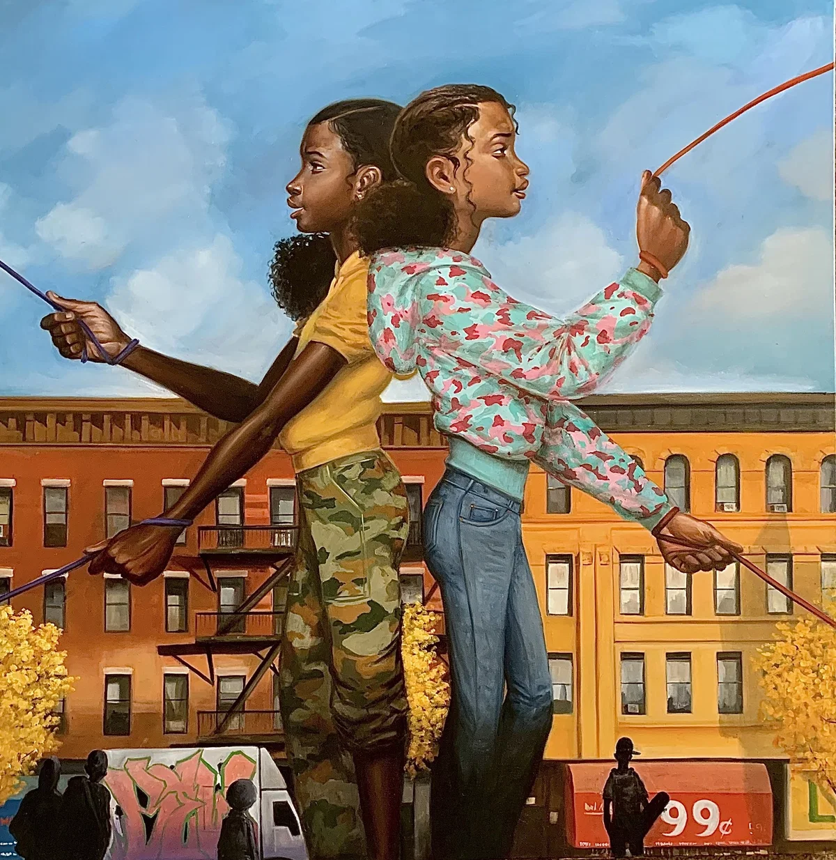 BACK TO BACK by Frank Morrison — Giclee On Canvas