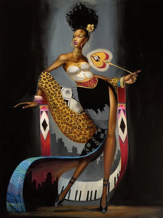 Frank Morrison Dynasty Limited Edition Lithograph Remarque by Frank Morrison