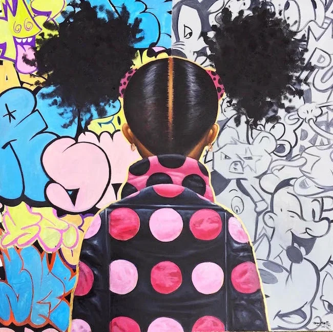 GRAFFITI POP AND LOCS by Frank Morrison — Giclee On Canvas Artist Proof Remarque