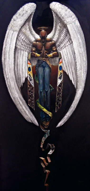 Heaven Sent Giclee Remarque by Frank Morrison
