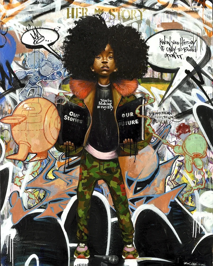 Her Story by Frank Morrison — Giclee On Canvas