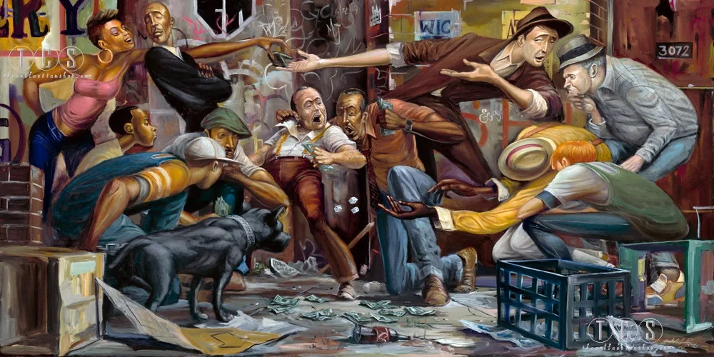 High Rollers by Frank Morrison — Giclee On Canvas
