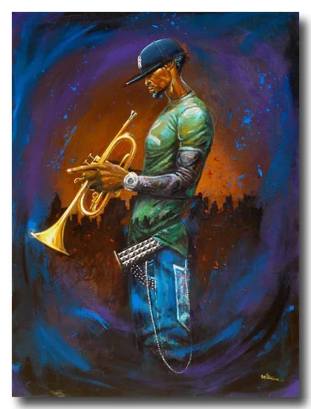 Blue Notes Remarque by Frank Morrison