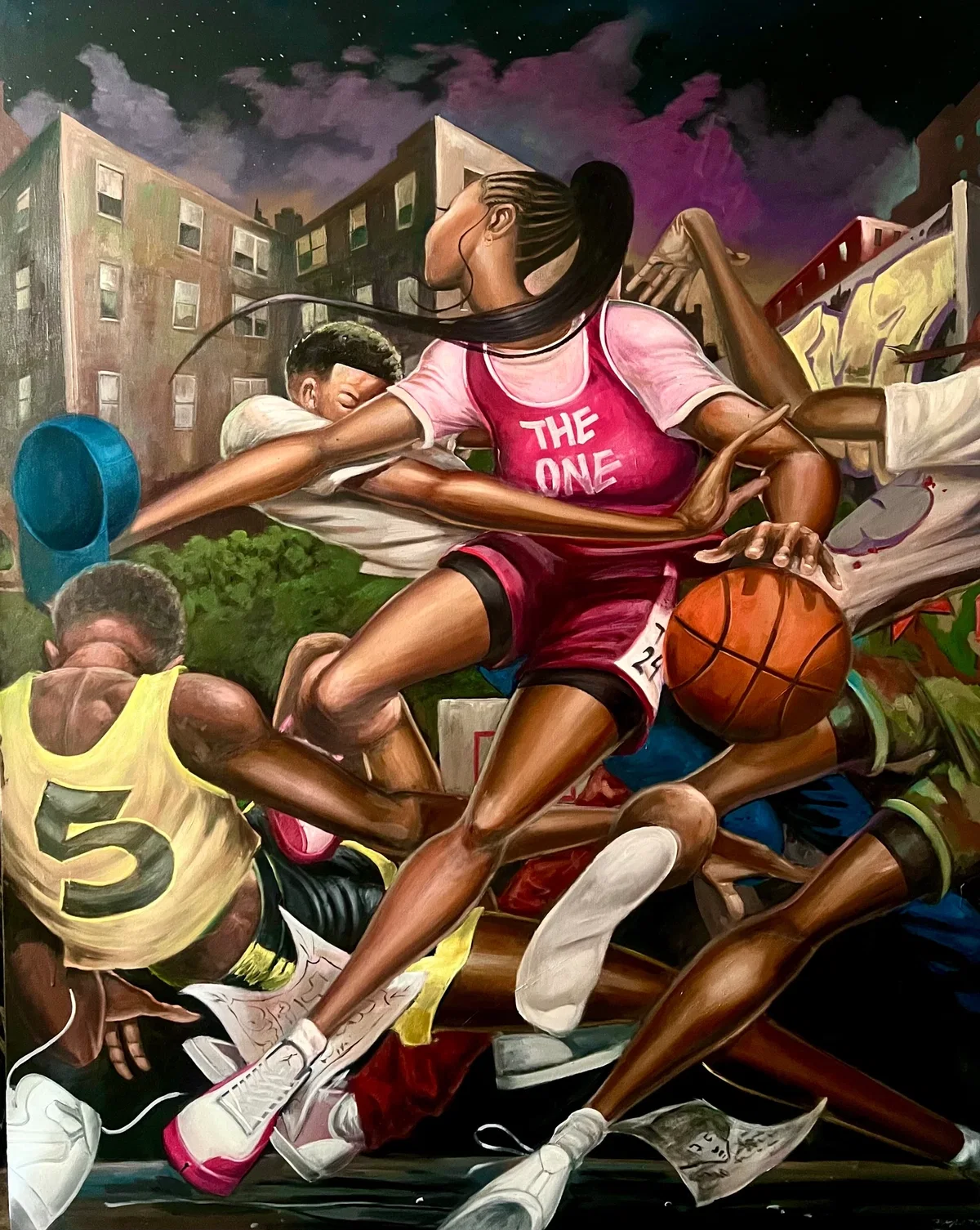 Night Court by Frank Morrison — Giclee On Canvas