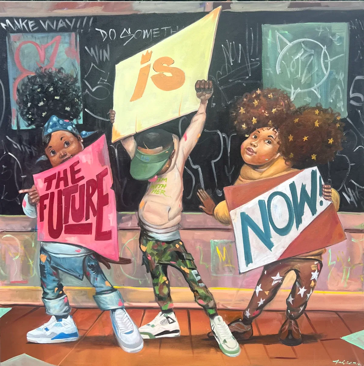 Our Time Our Stories by Frank Morrison — Giclee On Canvas Artist Proof