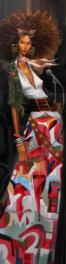 THE SONGSTRESS by Frank Morrison —  Giclee On Canvas