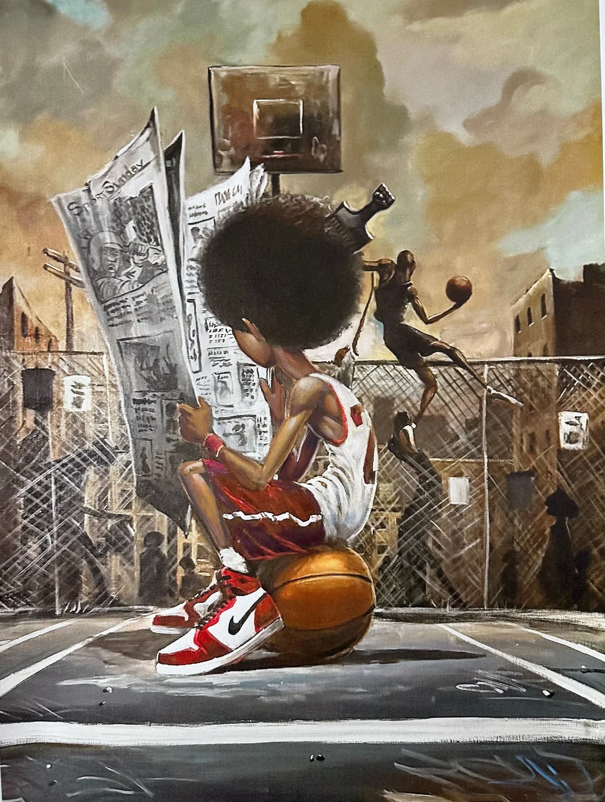 Sports Pages by Frank Morrison — Giclee On Canvas
