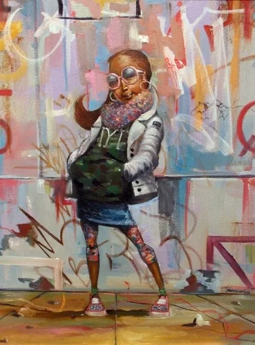 STYLING by Frank Morrison — Original Oil on Canvas