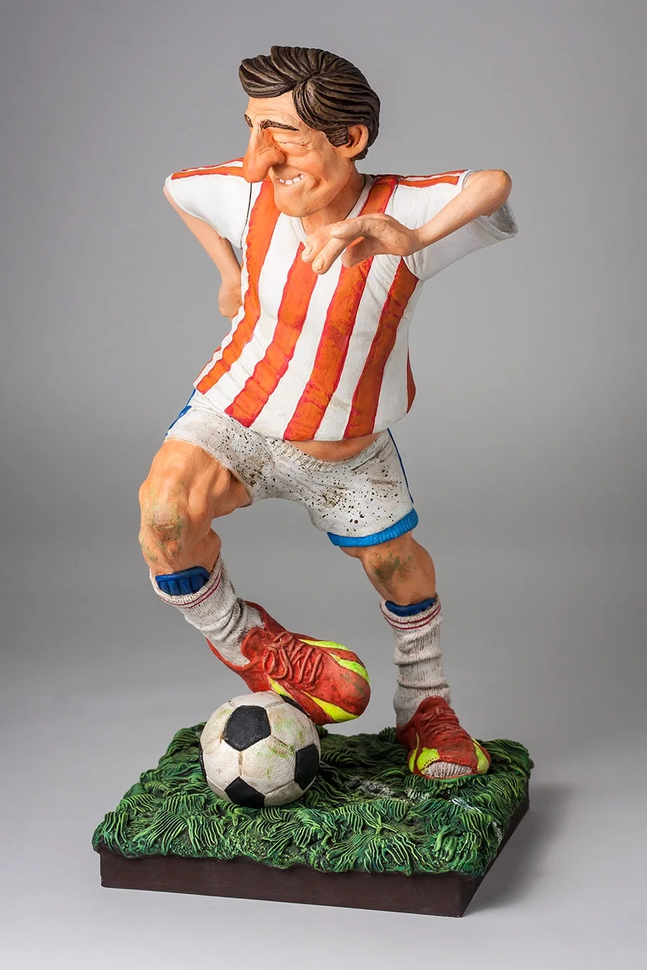 The Football/Soccer Player 1/2 scale by Guillermo Forchino — Comical Art Sculpture