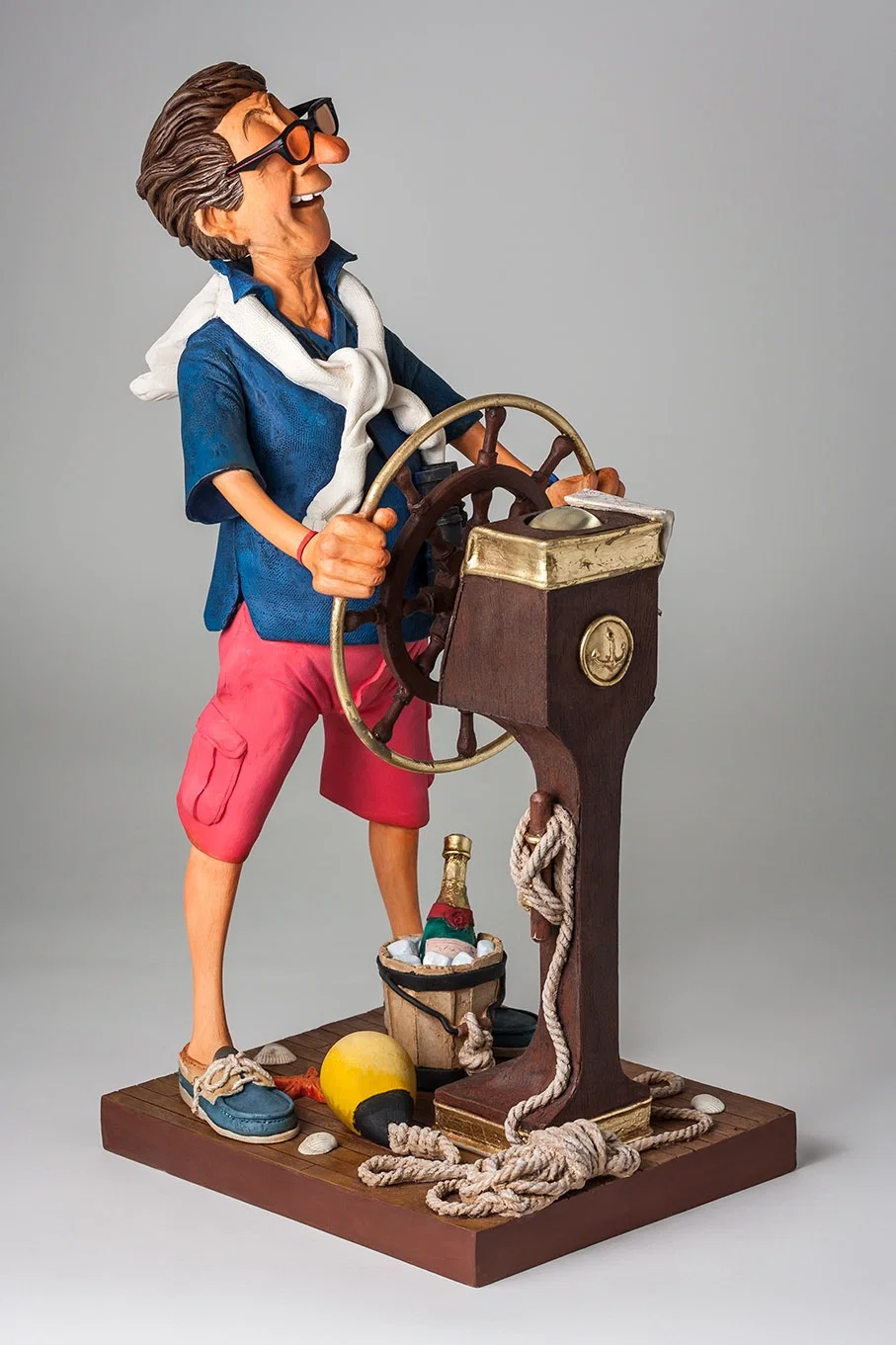 The Weekend Captain by Guillermo Forchino — Comical Art Sculpture