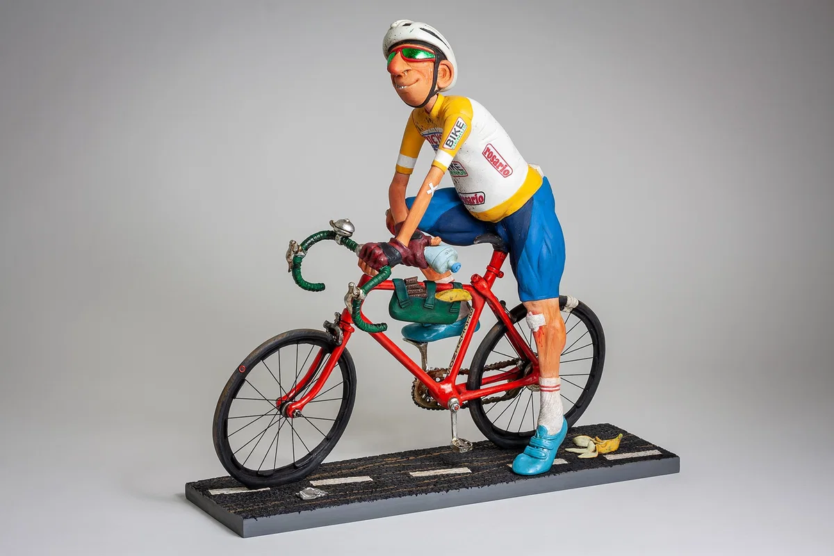 The Cyclist by Guillermo Forchino — Comical Art Sculpture