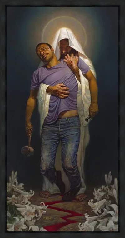 Forgiven Black Float Frame by Thomas Blackshear II
