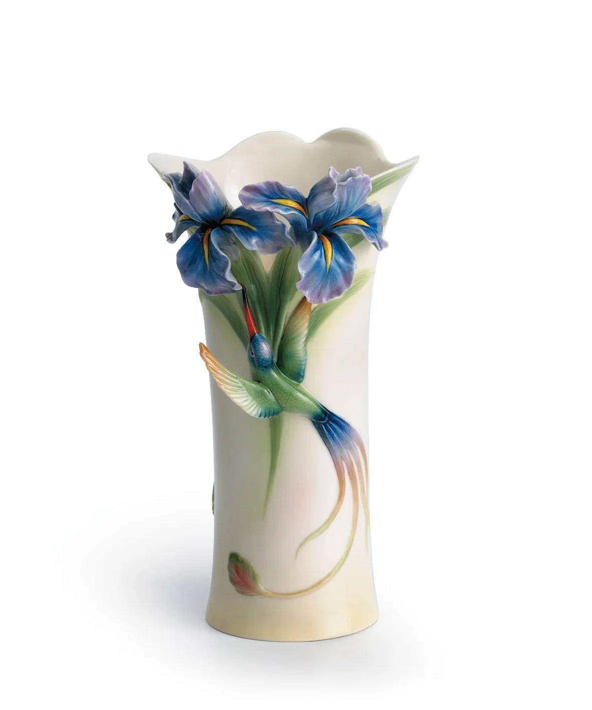 Long tail hummingbird vase by Franz Porcelain — Fine Porcelain