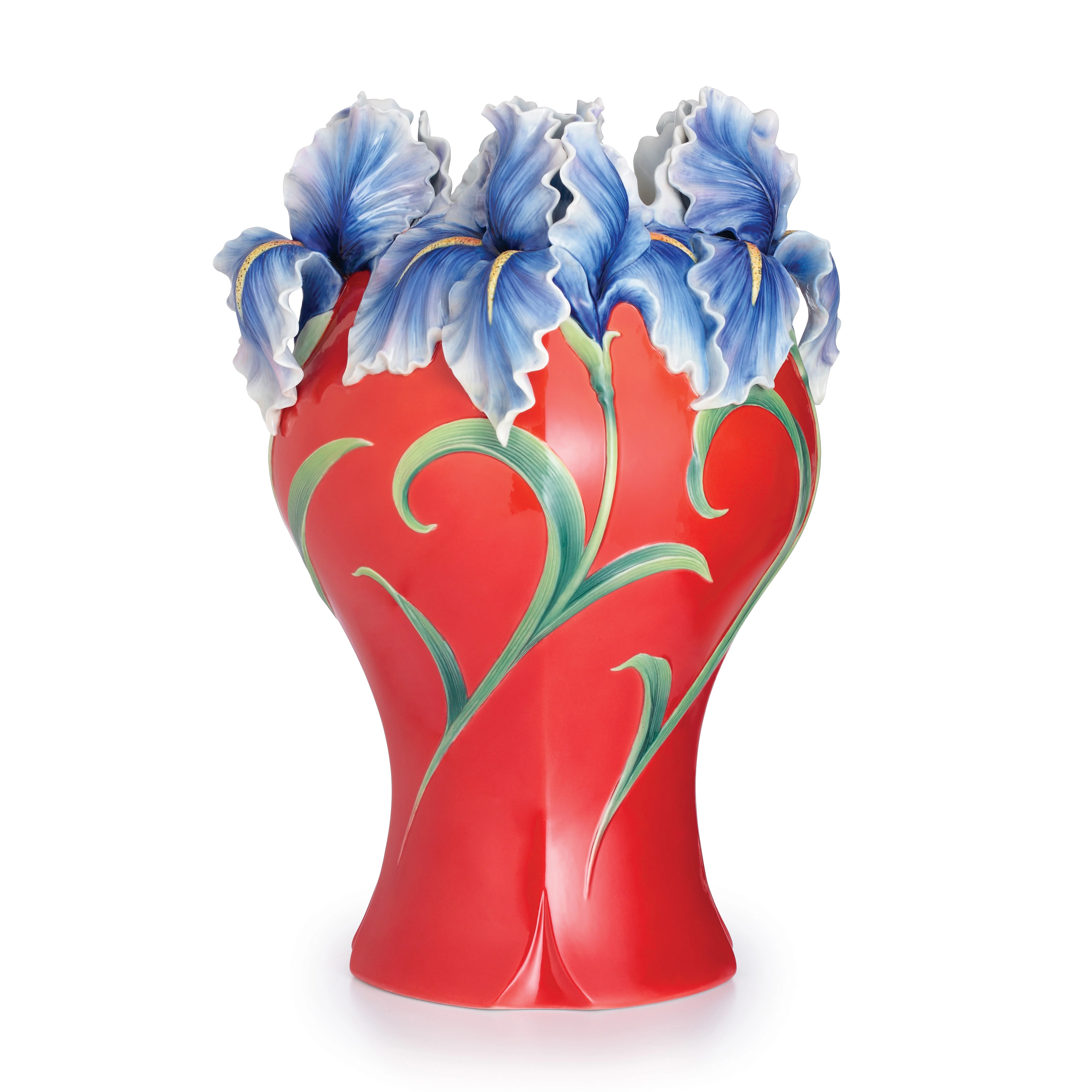 Royal Iris Porcelain Vase Limited Edition by Franz Porcelain — Fine Porcelain