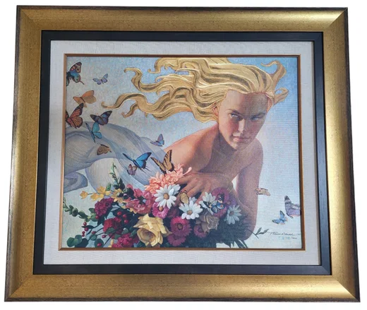Golden Breeze Framed Anniversary Edition by Thomas Blackshear