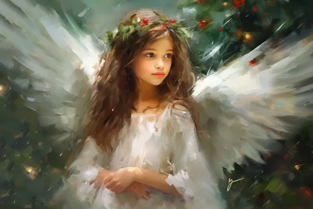 Delicate Christmas Angel by Greg Collins