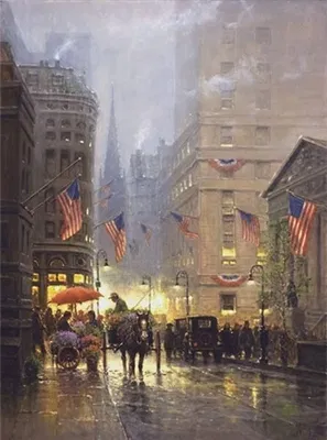 G Harvey - Vendors Of Dreams By G. Harvey Print  Signed & Numbered Framed