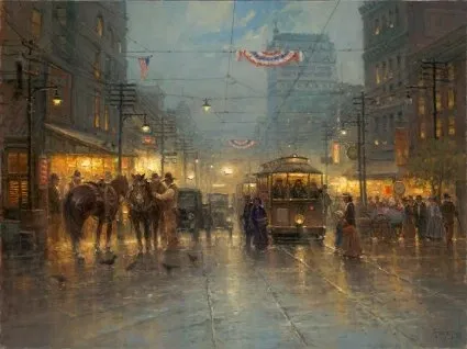 G Harvey - A Changing Era Giclee On Canvas Signed And Numbered