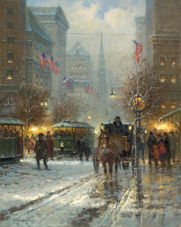 Music of Manhattan by G. Harvey by G Harvey — Giclee on Canvas