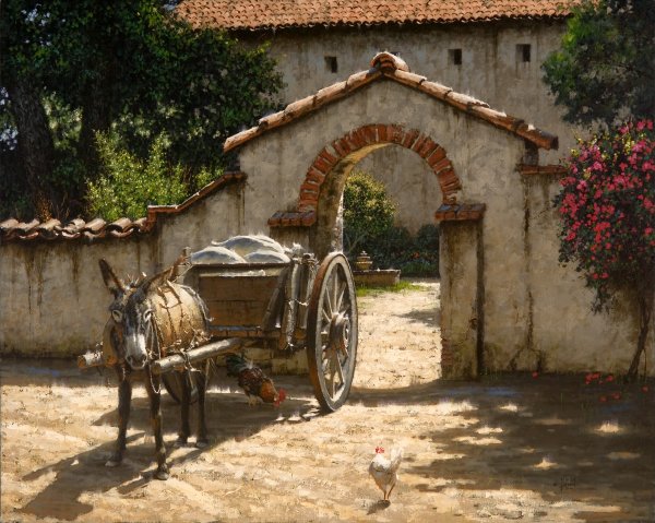 Blessings from Above by George Hallmark - Full Image by George Hallmark — Giclee on Canvas