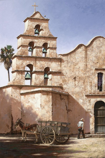 The Bells of San Diego by George Hallmark by George Hallmark — Giclee on Canvas