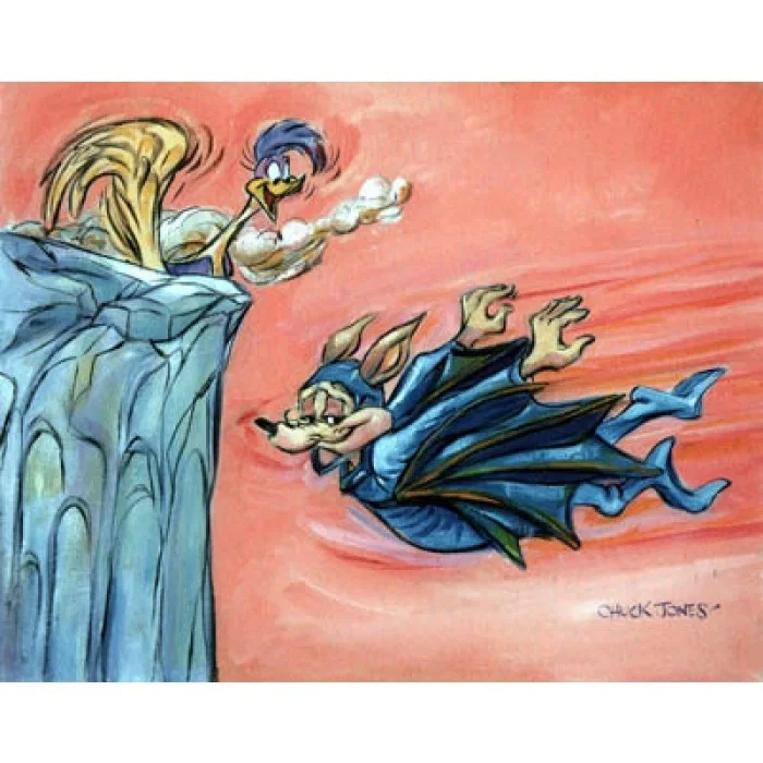 Near Miss by Chuck Jones — Giclee On Canvas