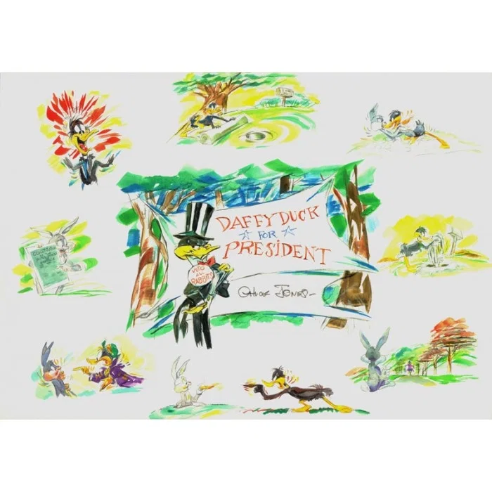Daffy Duck For President by Chuck Jones — Giclee On Paper