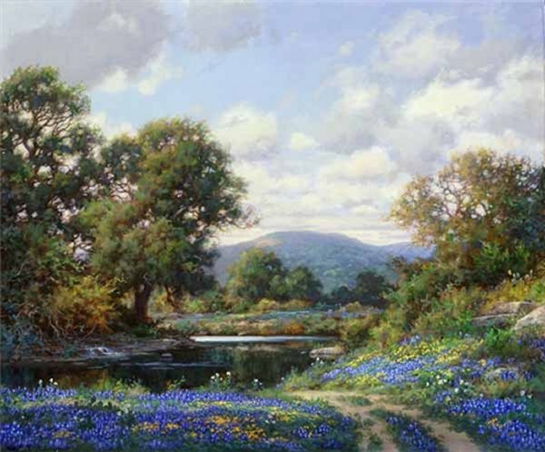 Shady Bend by Larry Dyke by Larry Dyke — Giclee on Canvas
