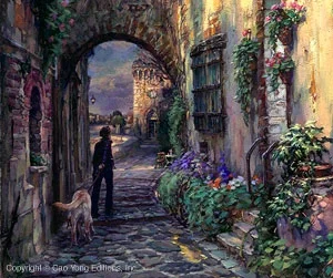 Toward Serenity Essence Collection by Cao Yong — Giclee On Canvas The Mediterranean Series