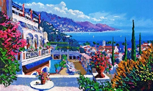 Hotel Sirena Canvas by Kerry Hallam