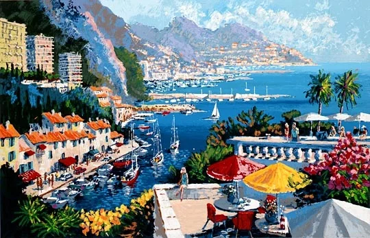 Petit Dejeuner Canvas by Kerry Hallam