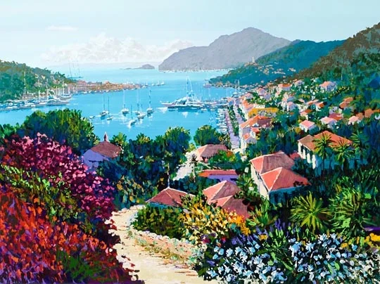 St Barts Canvas by Kerry Hallam
