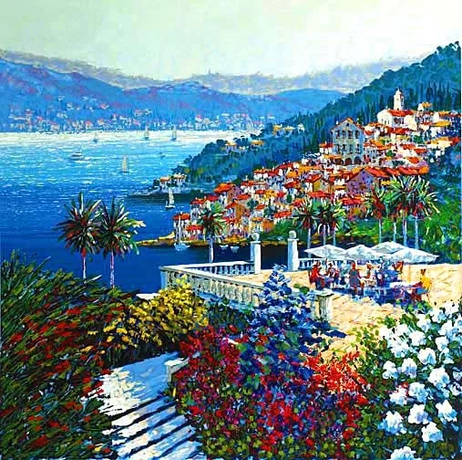 Coastal View Canvas by Kerry Hallam
