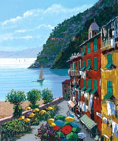 Cinqueterre Canvas by Kerry Hallam