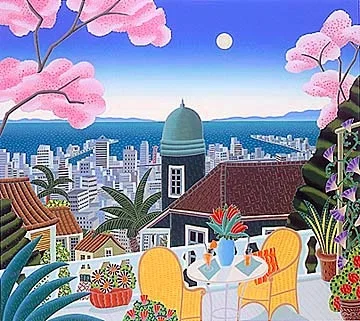 Cherry Blossom Terrace by Thomas McKnight