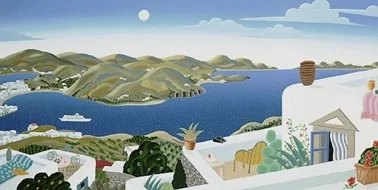 Patmos Panorama Right Panel by Thomas McKnight