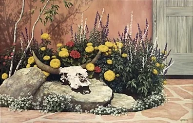 Courtyard Garden by Lorna Patrick