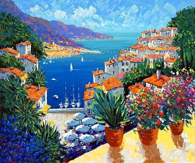 Kerry Hallam - Sur La Port Canvas