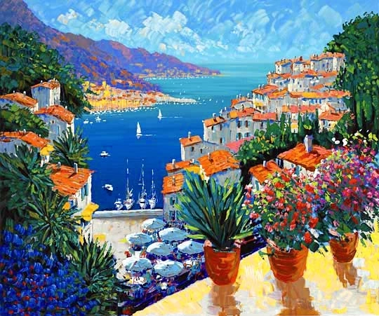 Kerry Hallam - Sur La Port Canvas