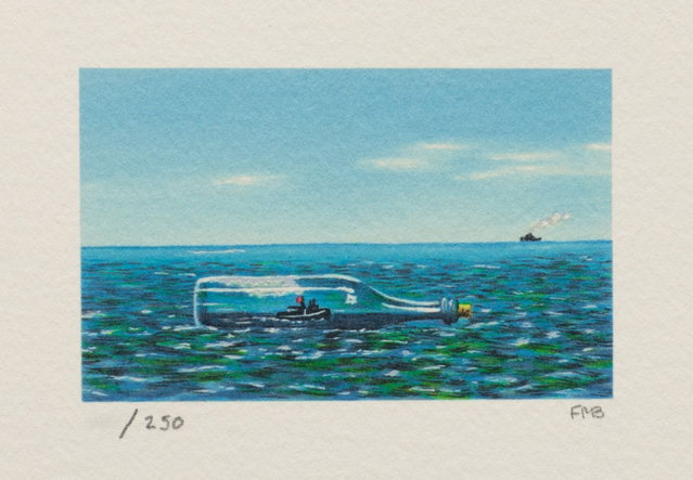 Tugboat Afloat, 1995 by Fanny Brennan