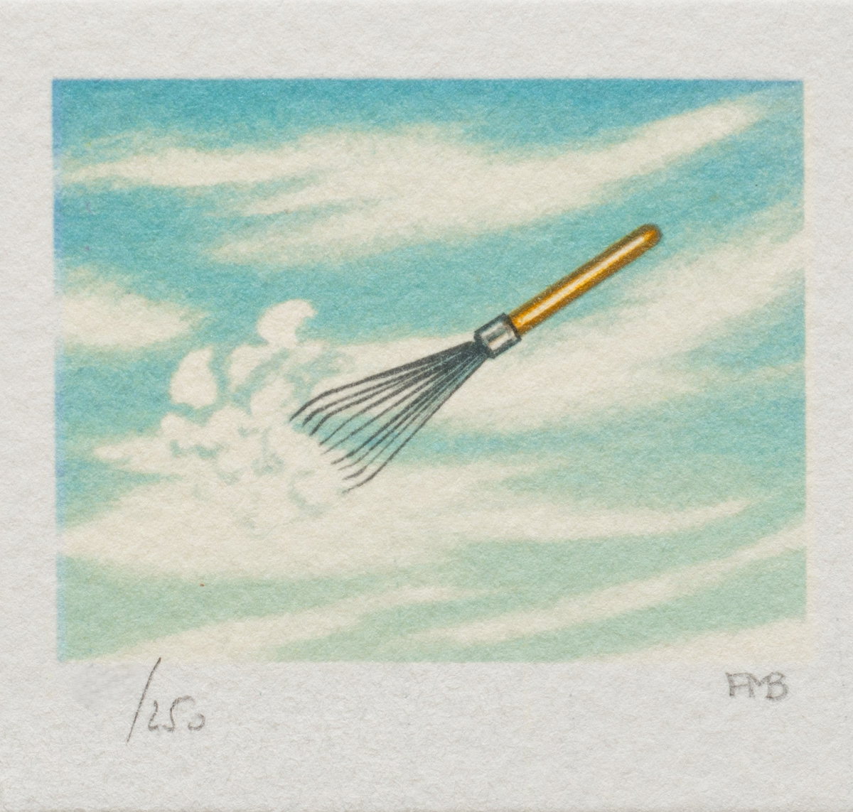 Nuage a la Neige, 1996 by Fanny Brennan — hand-signed lithograph