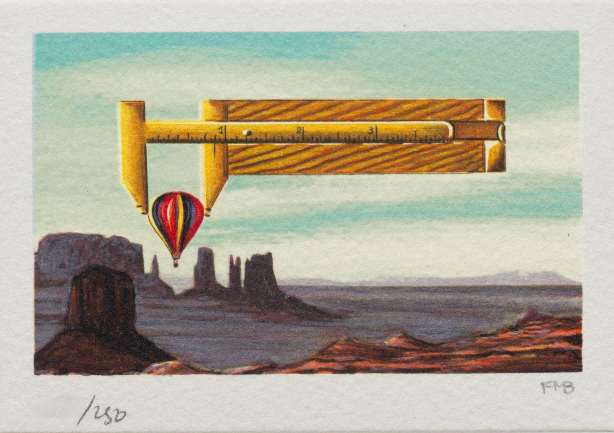 Captive Balloon, 1995 by Fanny Brennan — hand-signed lithograph