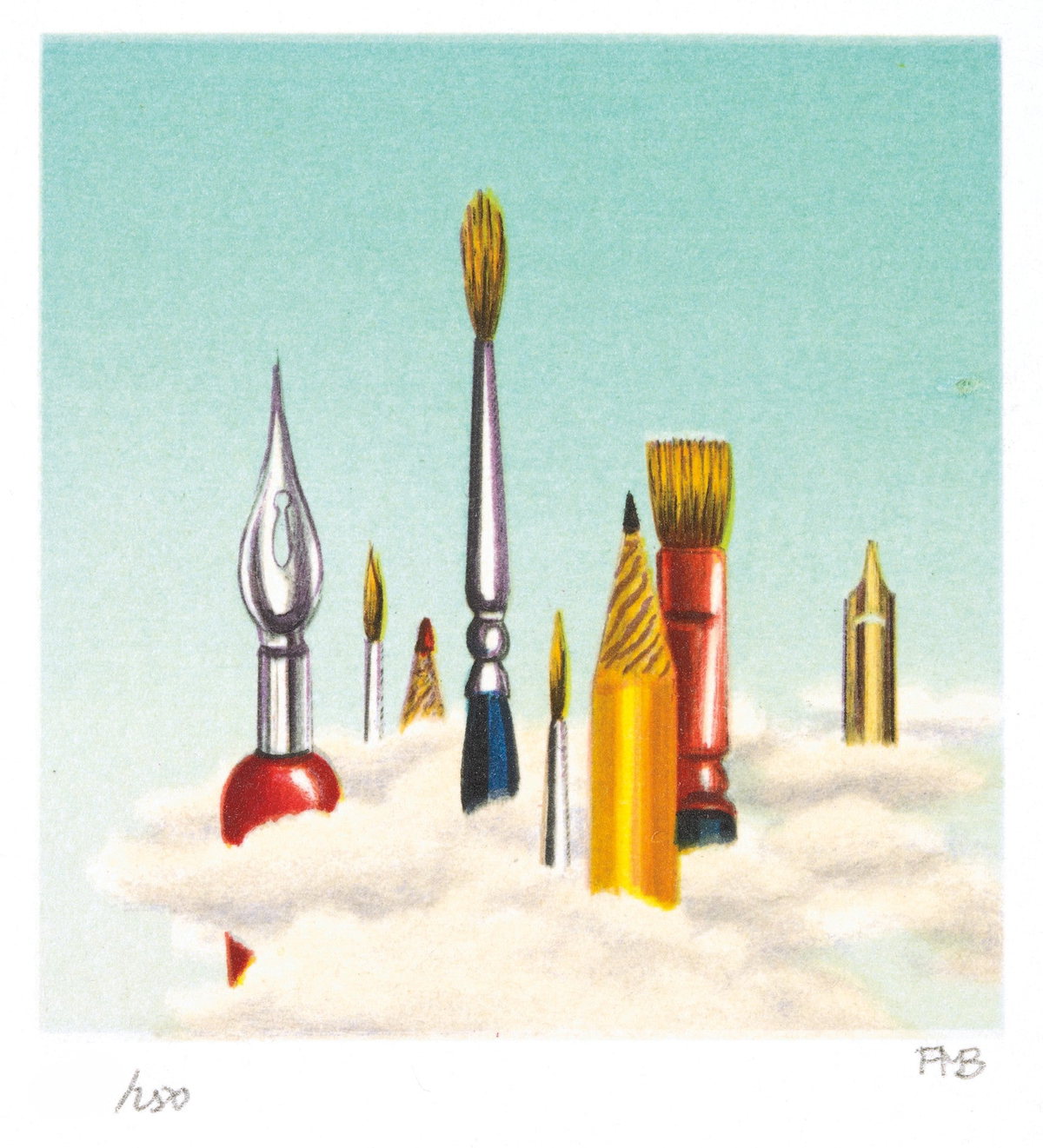 Art Forms, 1992-1995 by Fanny Brennan — hand-signed lithograph