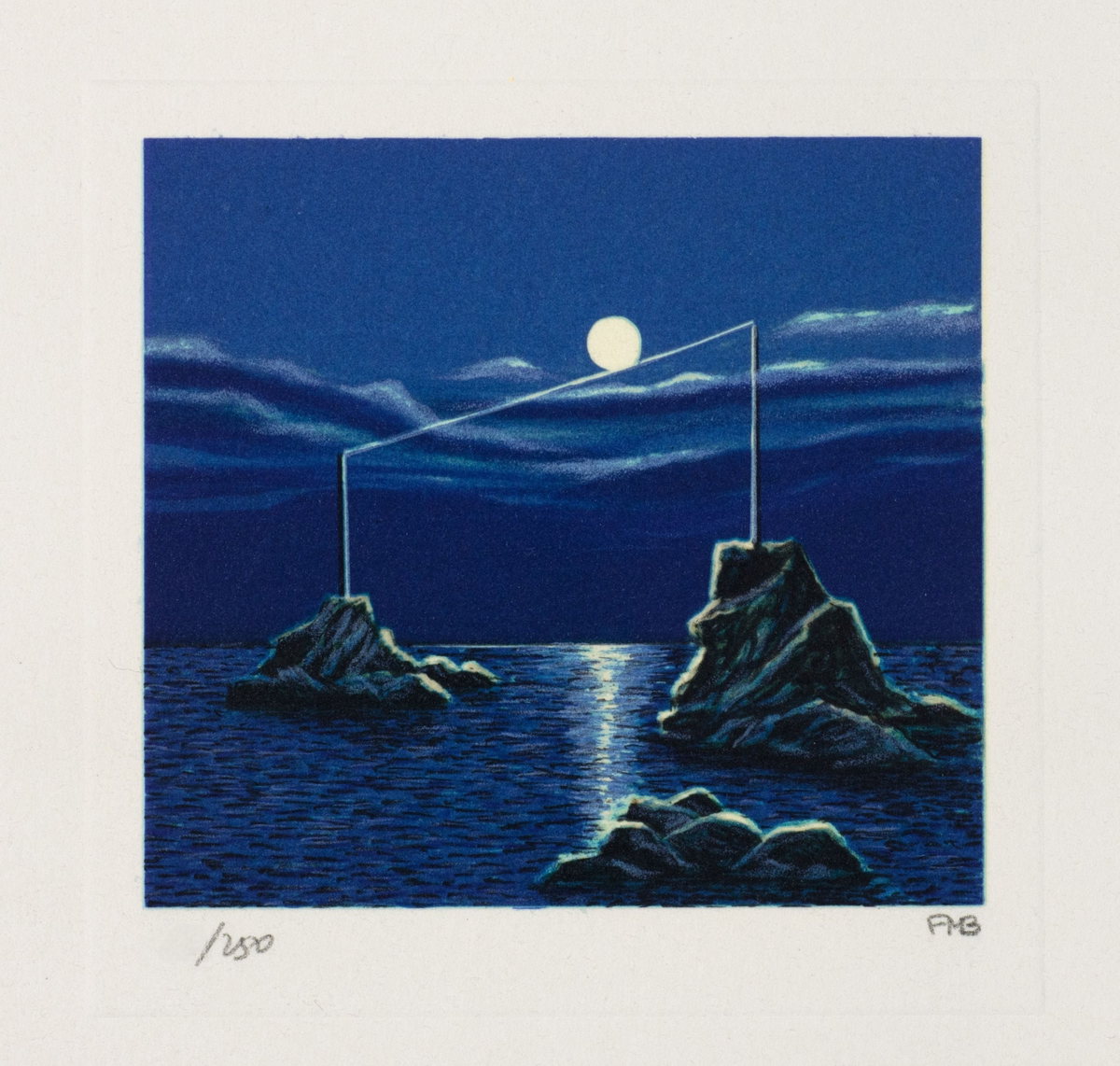 Tight Rope, 1992-1995 by Fanny Brennan — hand-signed lithograph