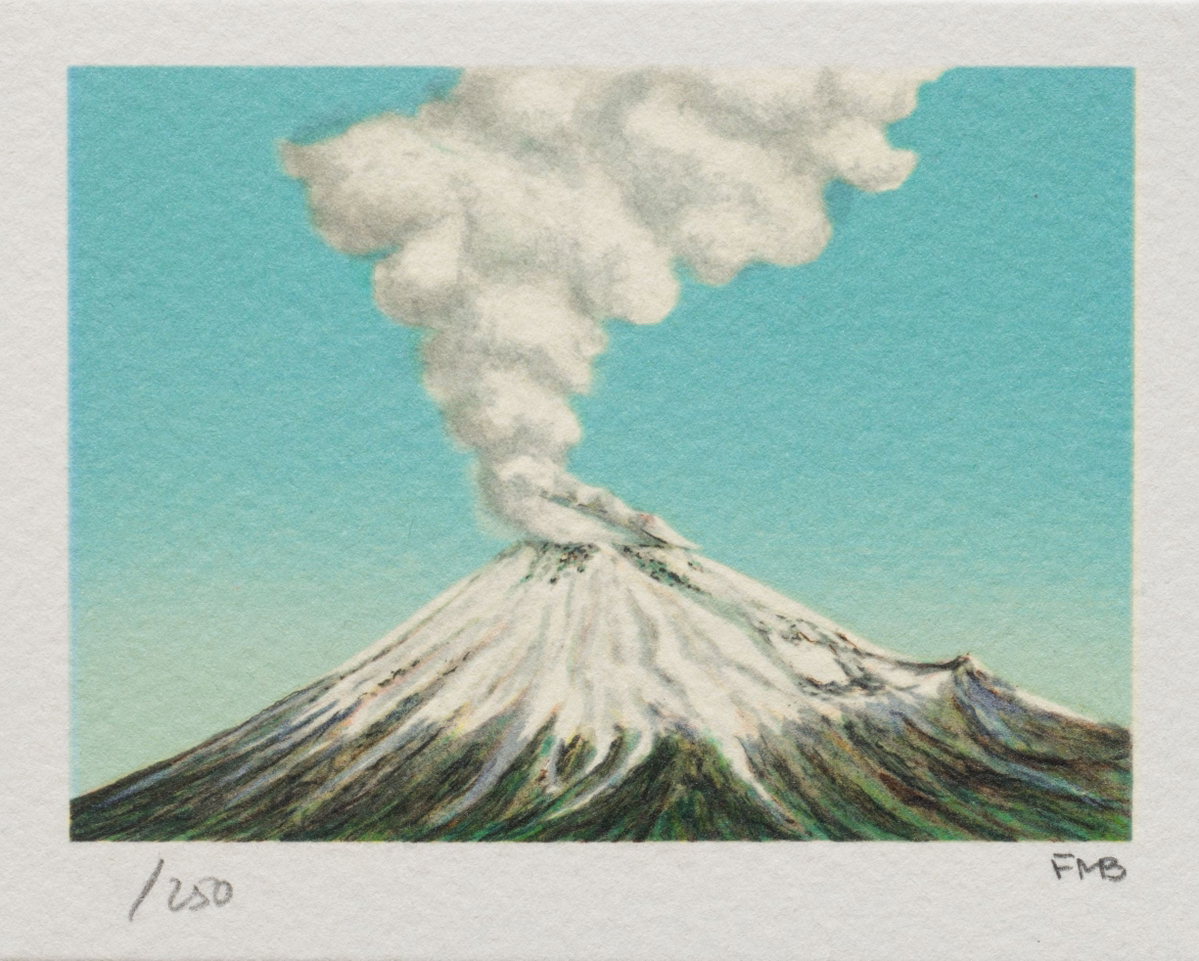 Letting Off Steam, 1996 by Fanny Brennan — hand-signed lithograph