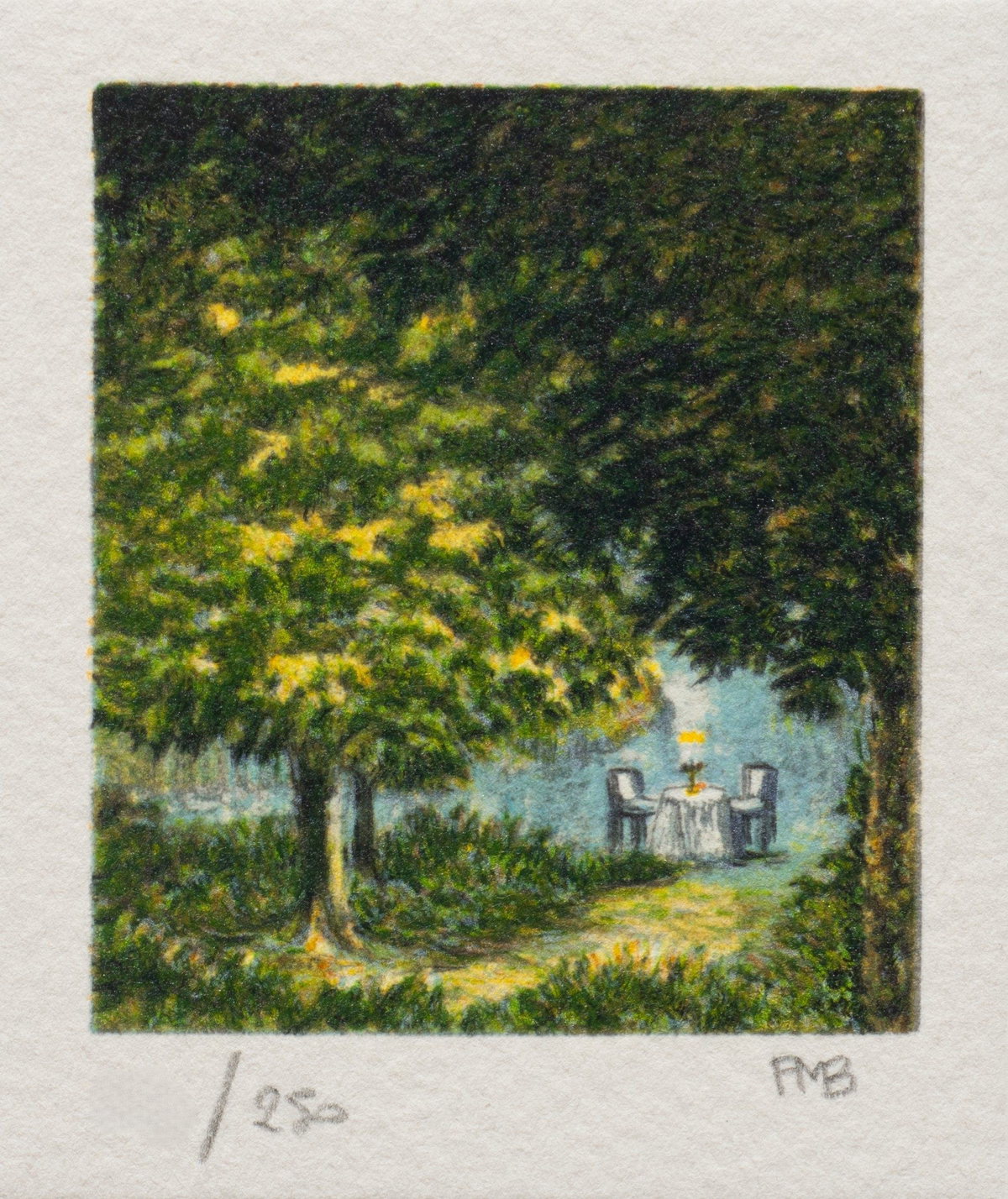 Dinner for Two, 2000 by Fanny Brennan — hand-signed lithograph