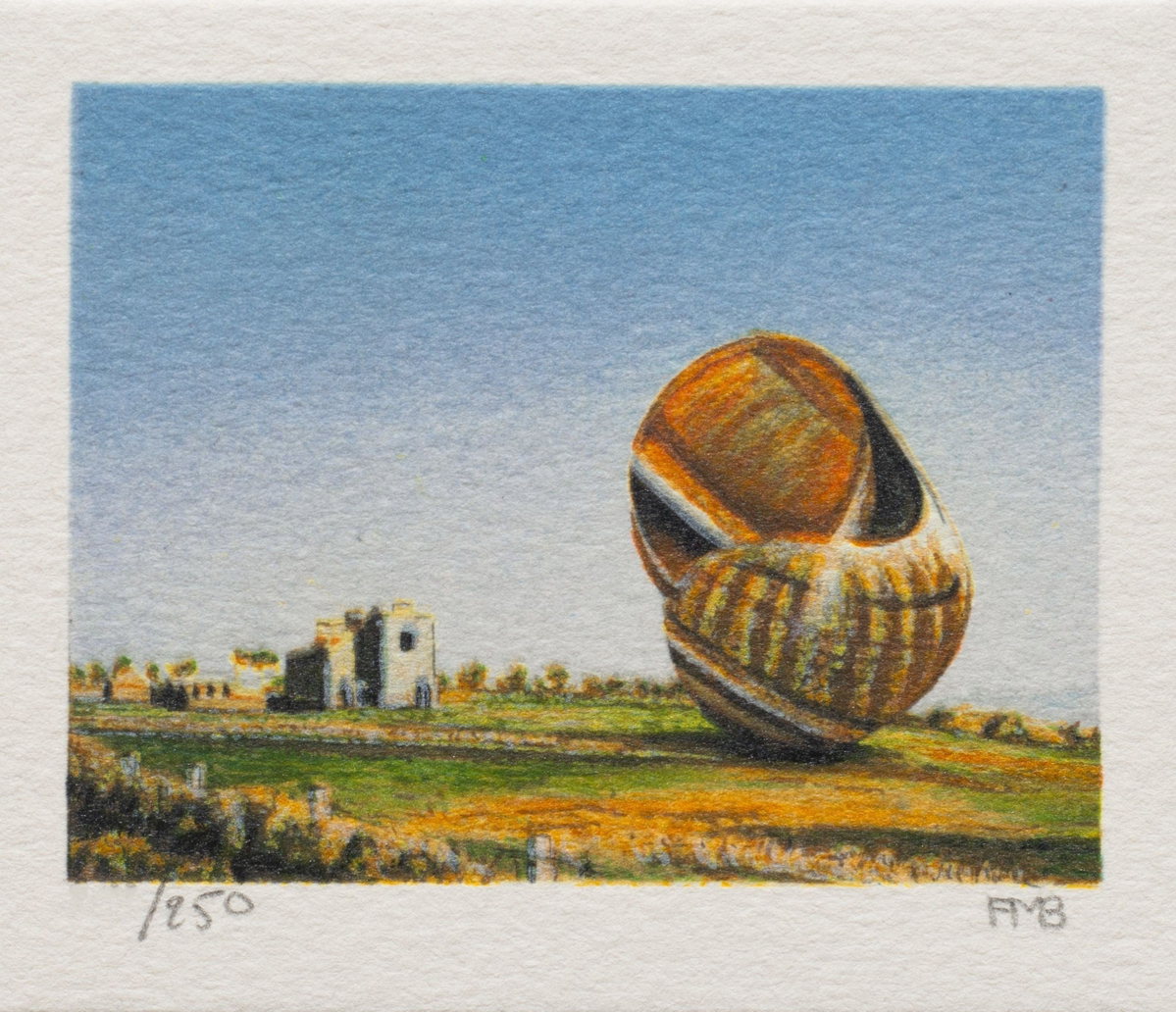 Irish Landscape, 2000 by Fanny Brennan — hand-signed lithograph